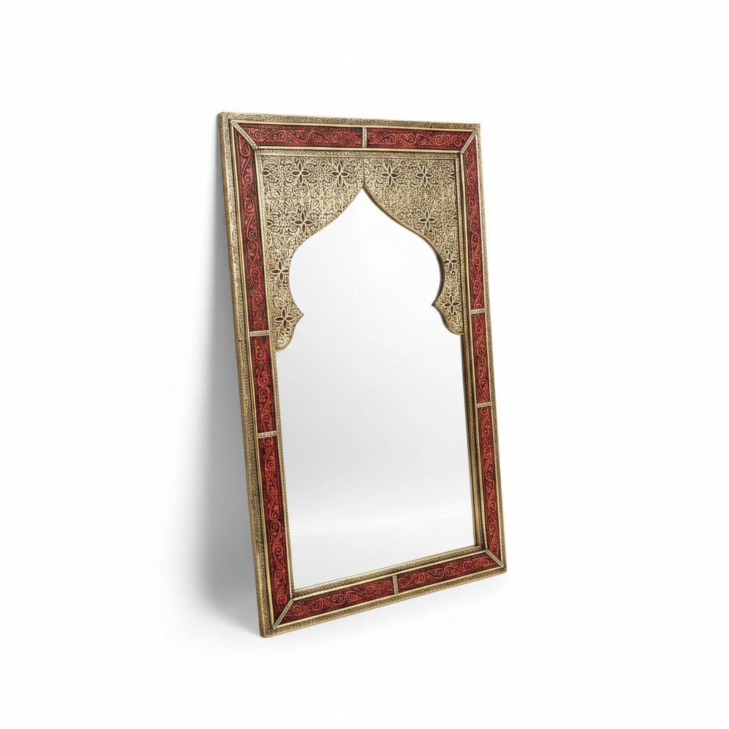 Miroir Rouge - Fond Blanc